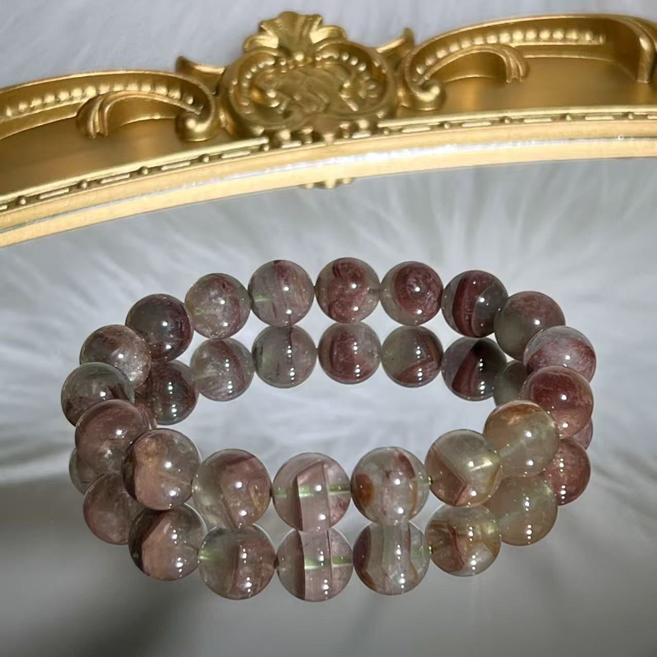 天然红皮绿幽灵单圈手串-A012多样性发其一