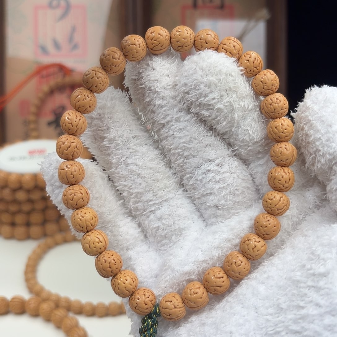 唐***哥桃核手串1.0「樂核一号」野生桃核手持36颗定制