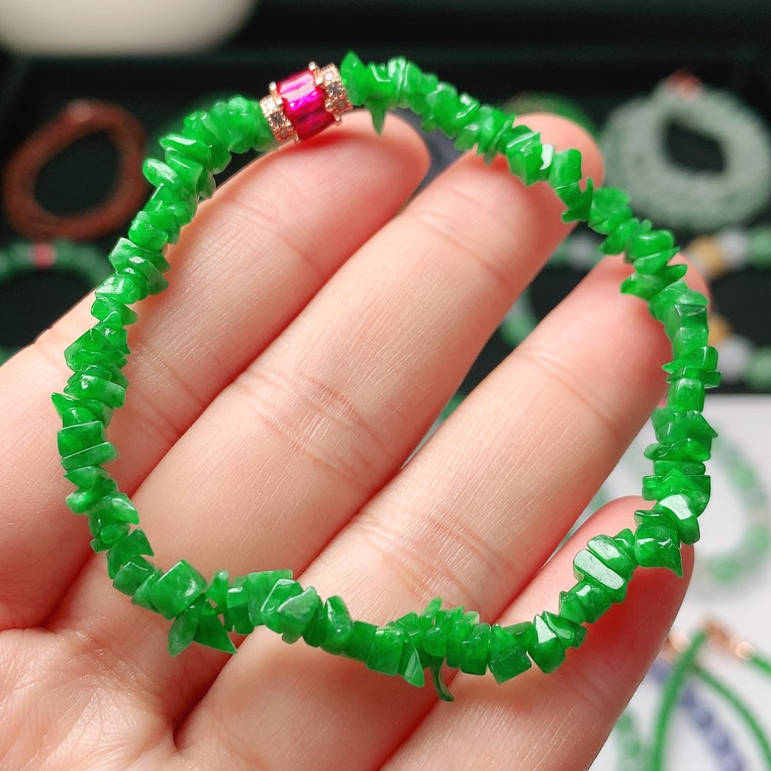 翡翠未镶嵌手链翡翠