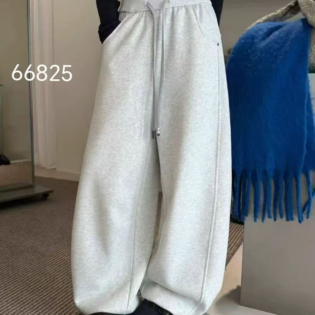 88685冬季加绒加厚高腰显瘦休闲裤卫裤（裤长100左右）