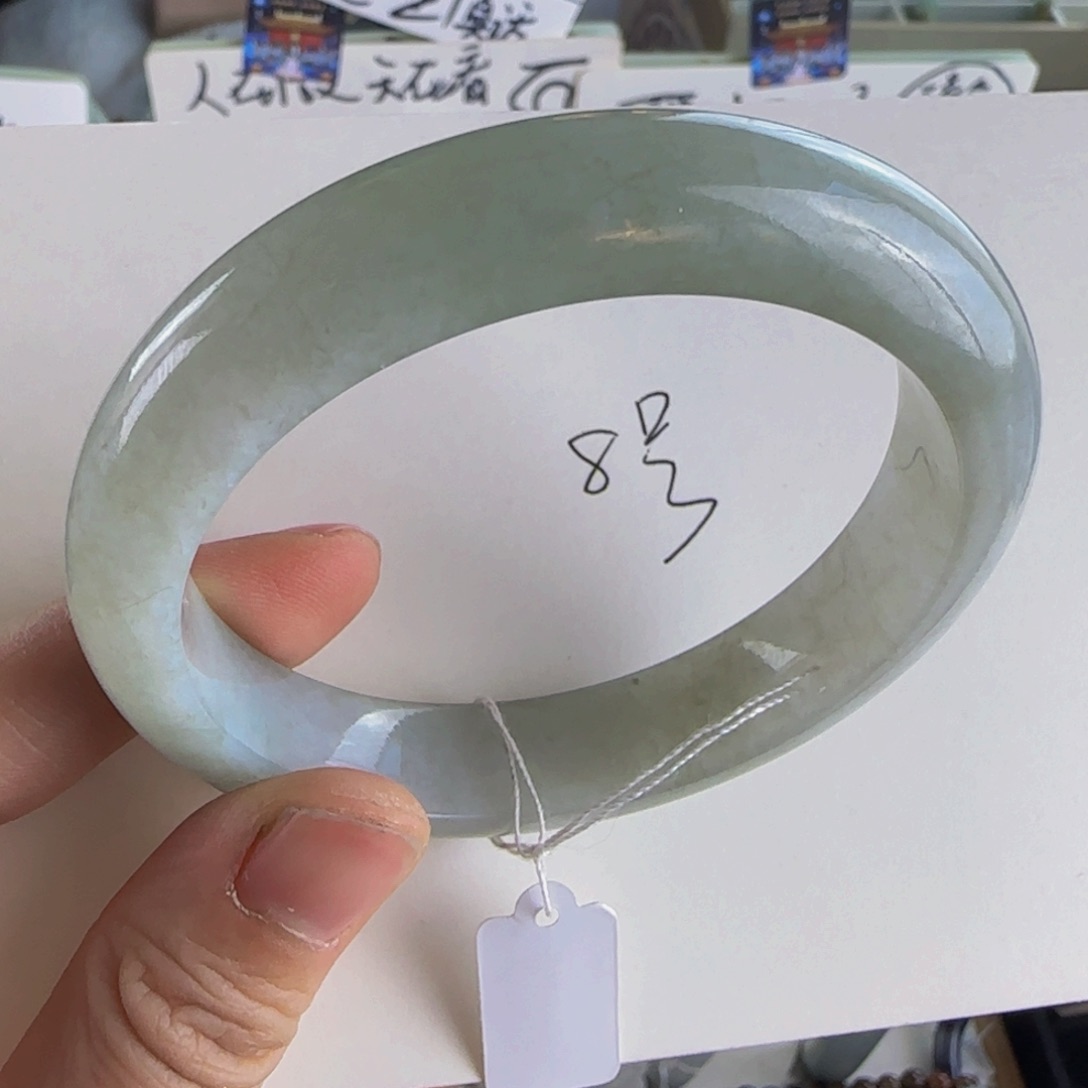 翡翠手镯未镶嵌老坑57不退亏米炸