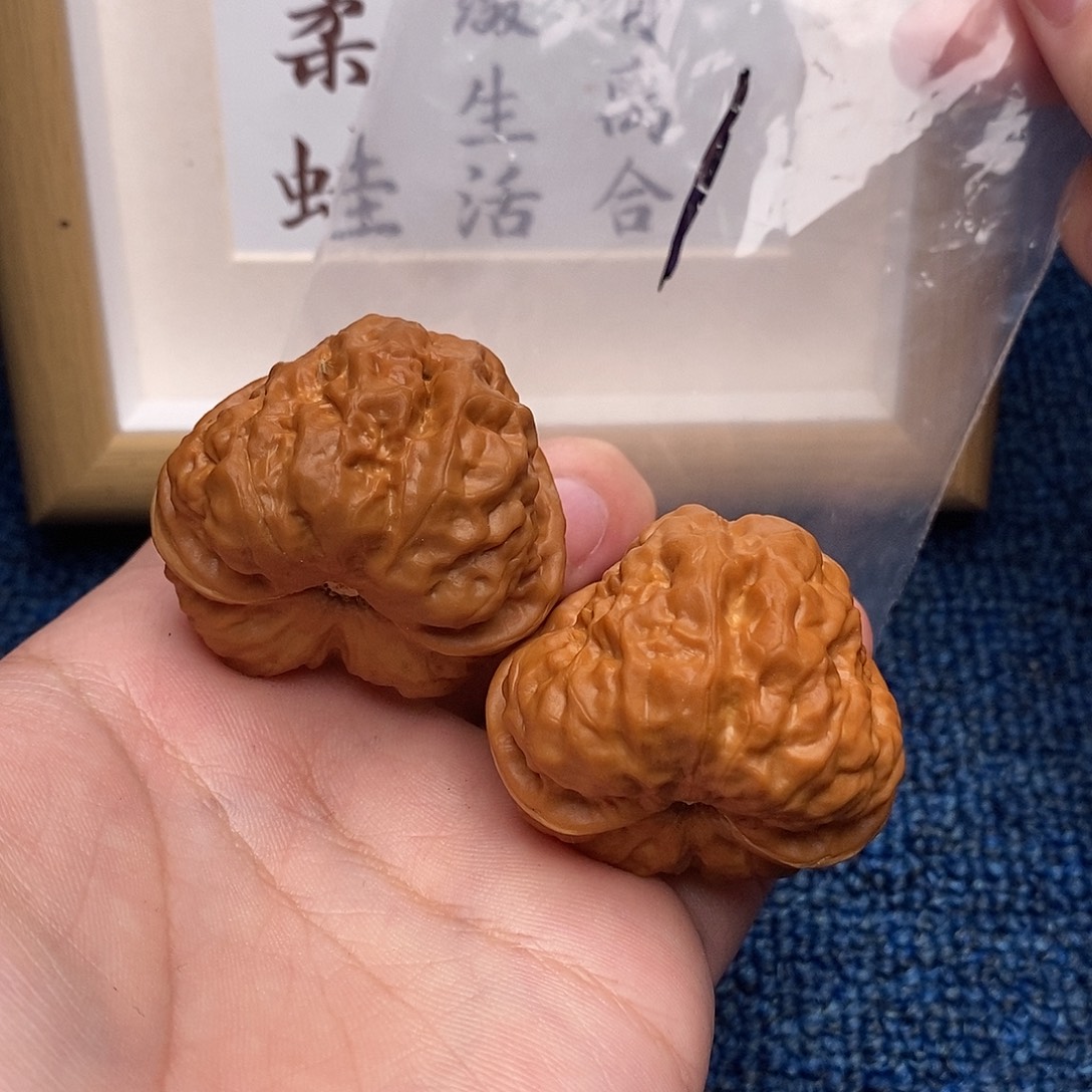 把件文玩核桃蛤蟆头42尺全品