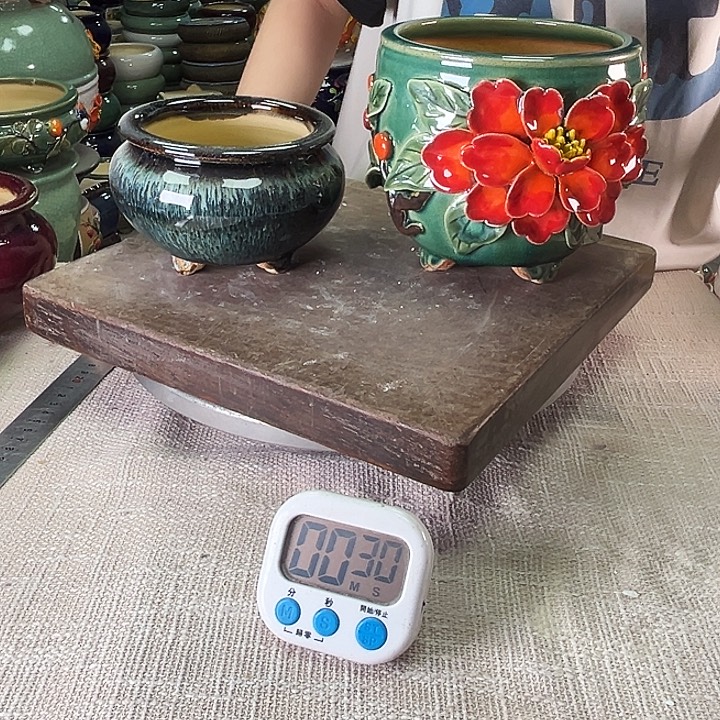 泳坤堂石湾花盆陶瓷