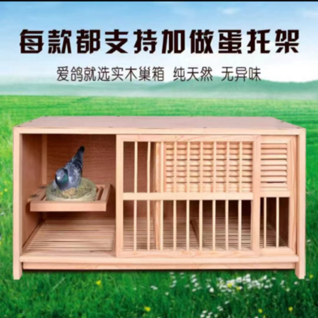 鸽子配对笼赛飞巢箱木制组合支持定做