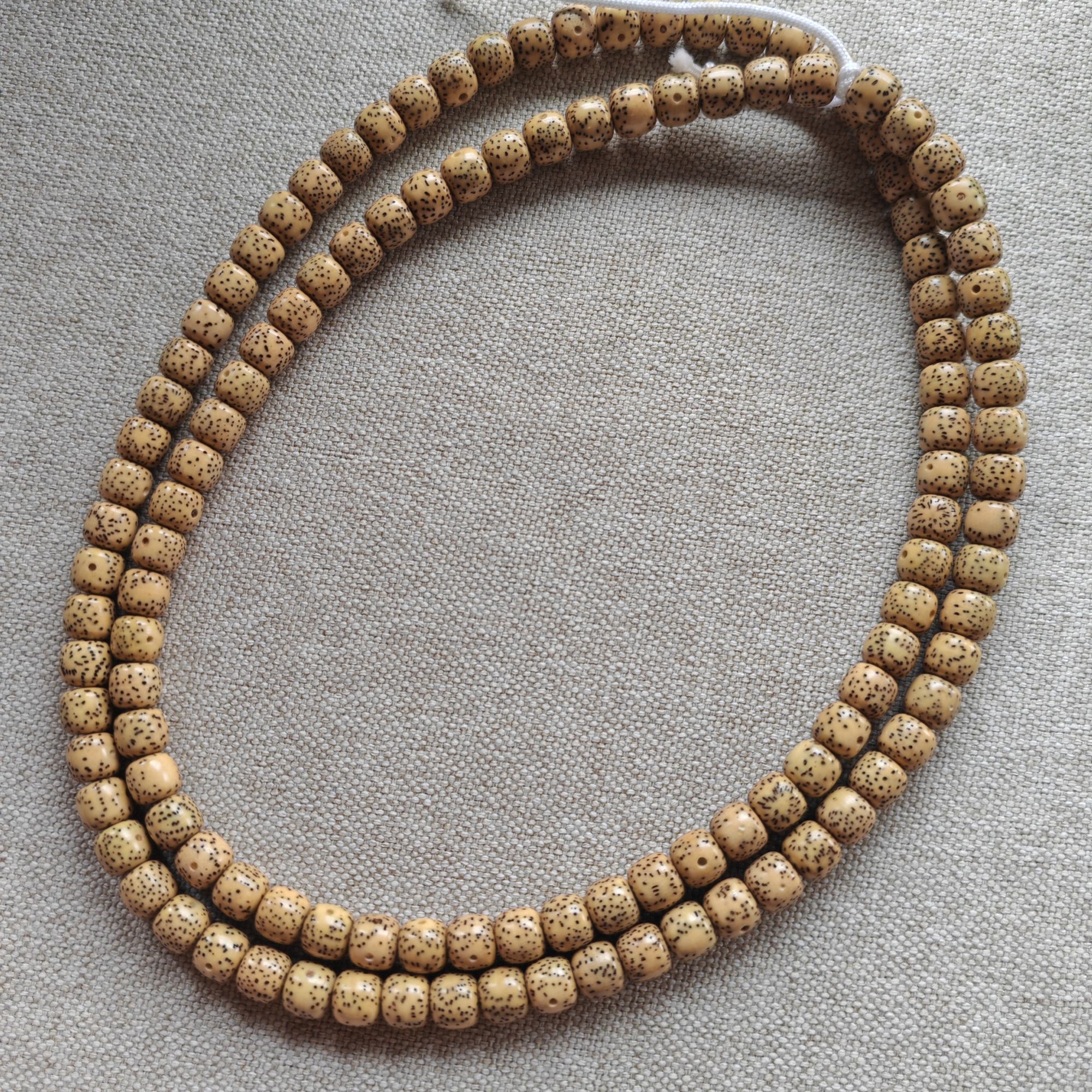 海南星月菩提108长串项链脖挂手链黄金仔桶珠8*7