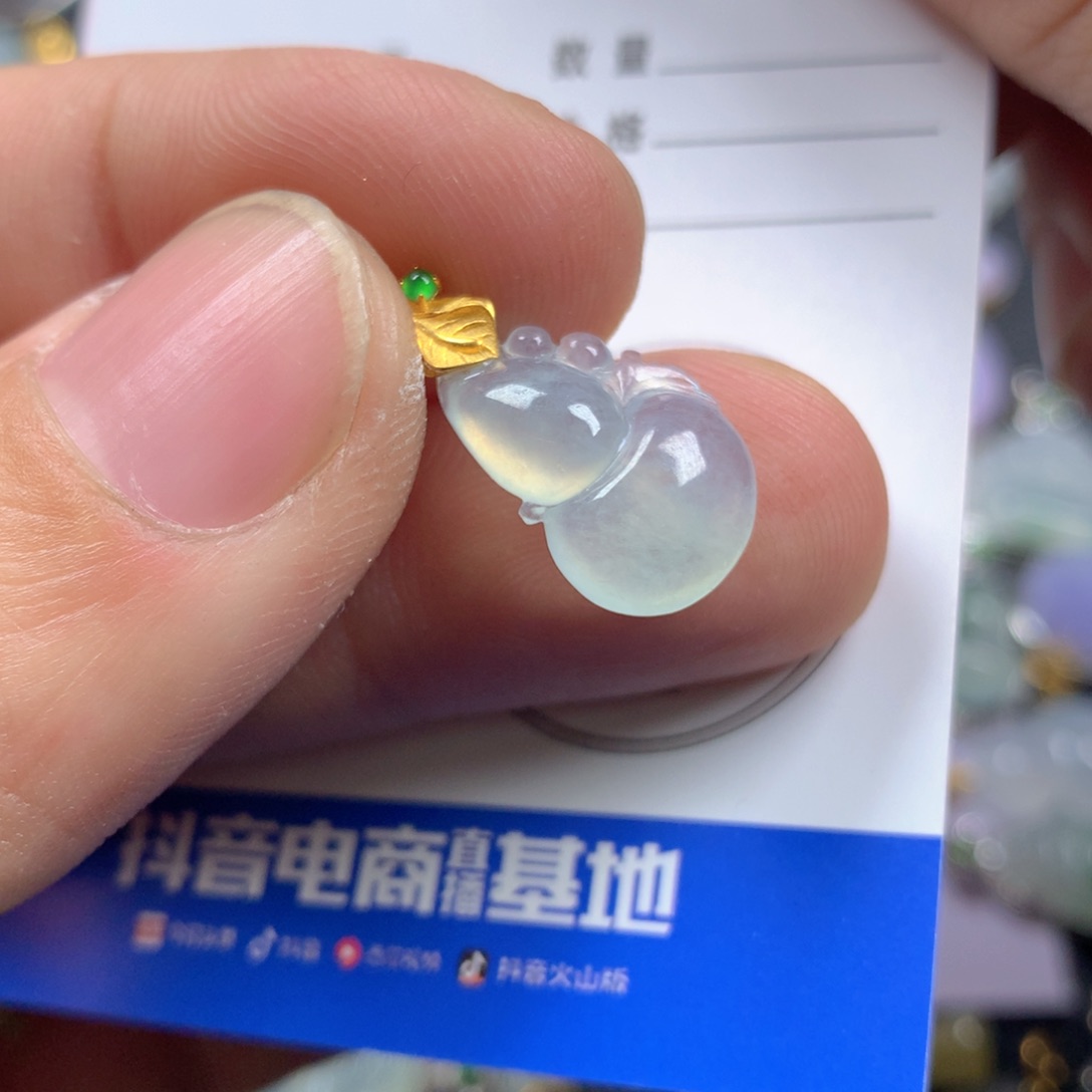 【闪购商品】翡翠颈饰18K金镶嵌翡翠