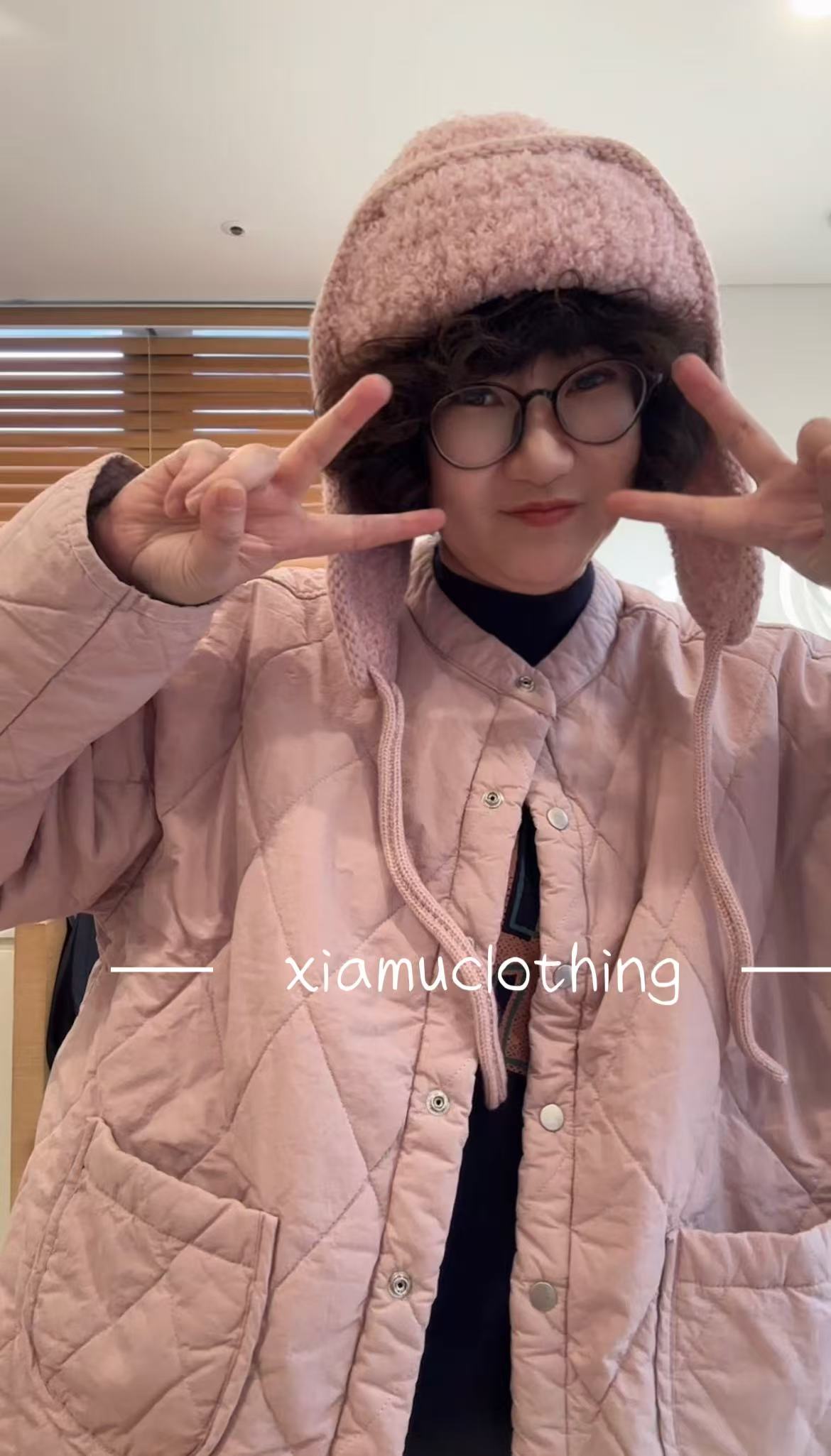 夏沐家-韩国正品-菱格外套7944不支持