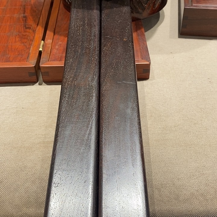 木老紫檀镇尺一对