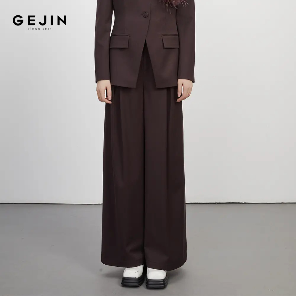 GEJIN/歌锦秋季通勤风时尚垂感直筒正装裤93325903722