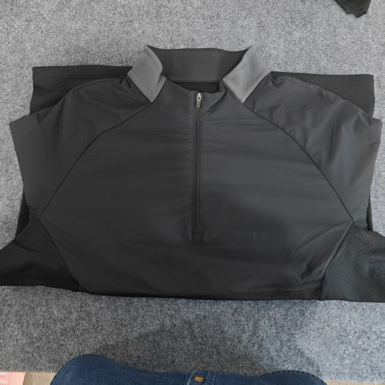 WP940男士半拉链防风长袖T上衣户外速干衣