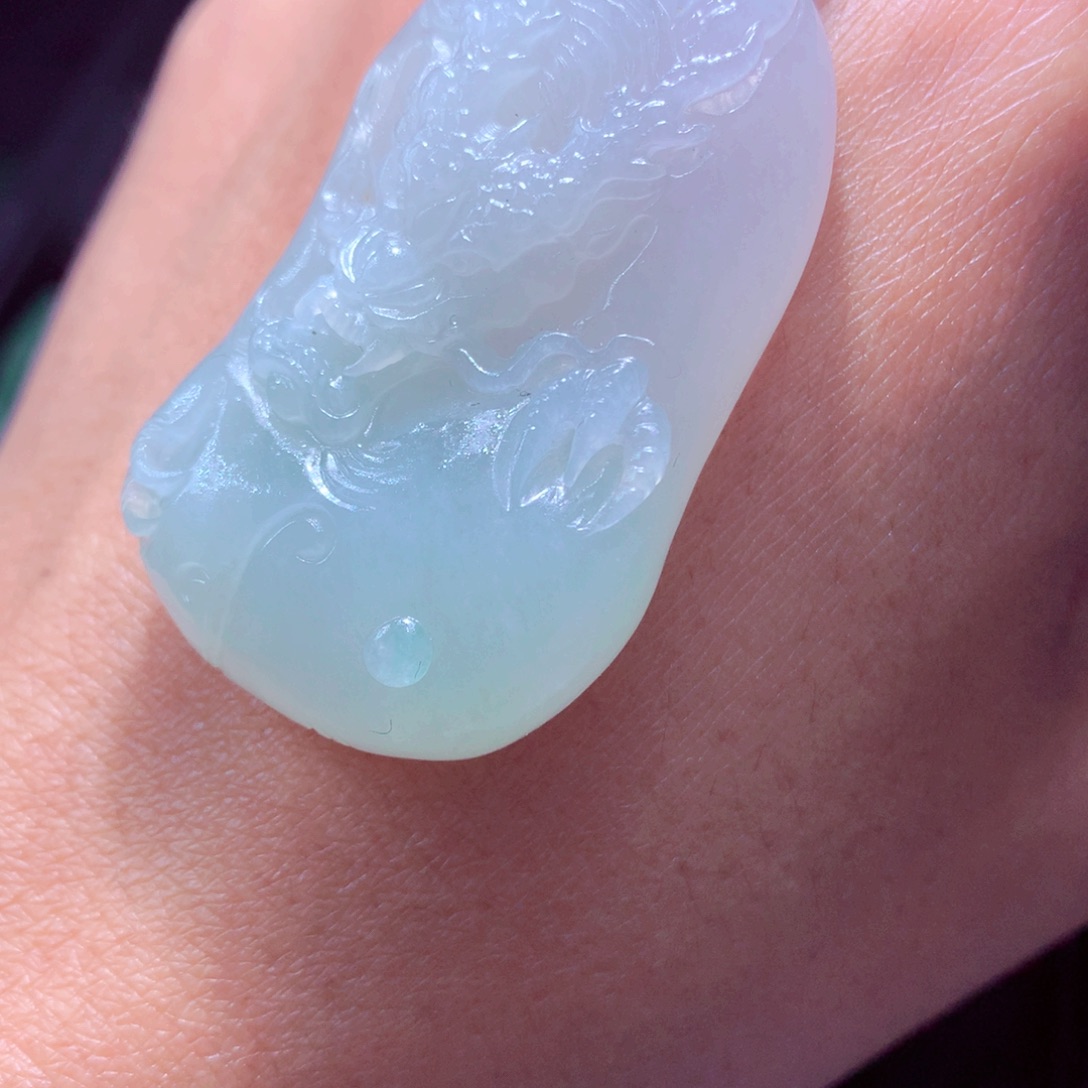 旷****定制翡翠未镶嵌天然翡翠A货毛货挂件