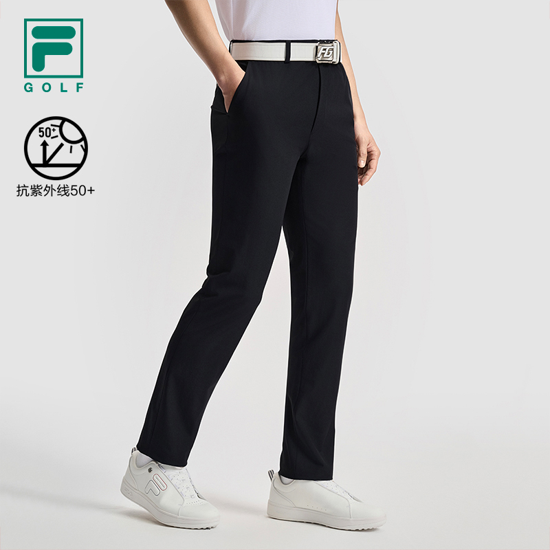 【高尔夫户外运动】Fila/斐乐男夏梭织舒适弹力休闲长裤A11M525803
