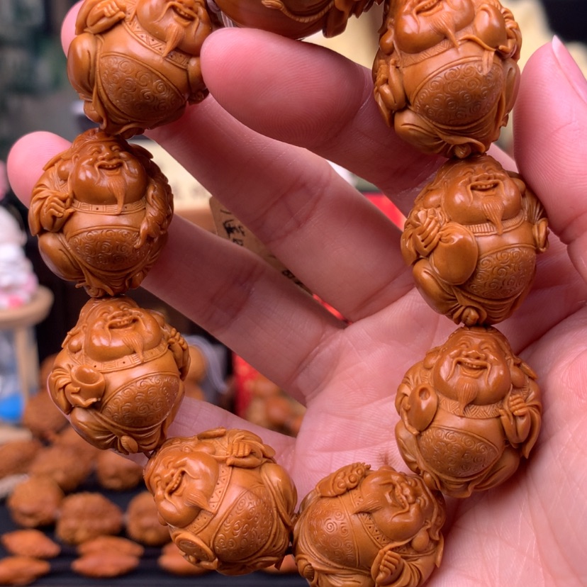 【闪购商品】橄榄核手串/手链八宝财神