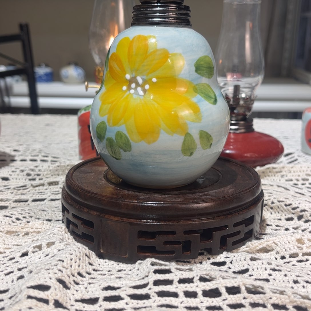 摆件景德镇陶瓷香薰灯