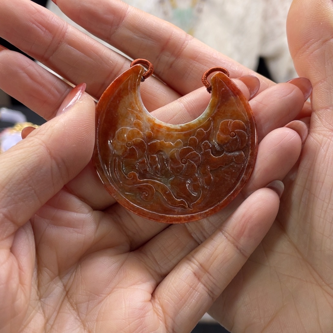 翡翠未镶嵌颈饰代编织