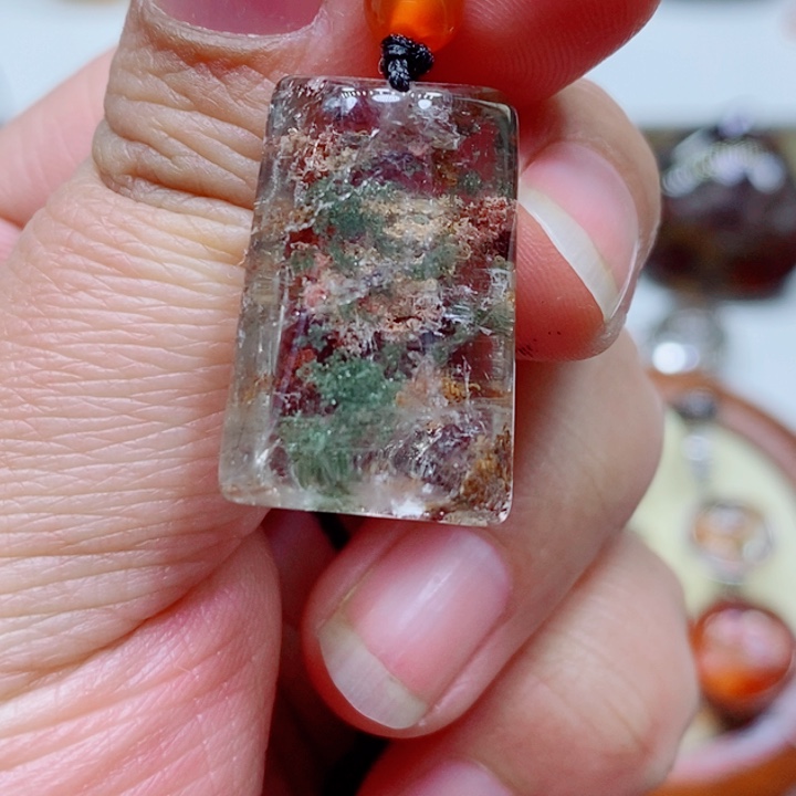 紫晶颈饰未镶嵌水晶