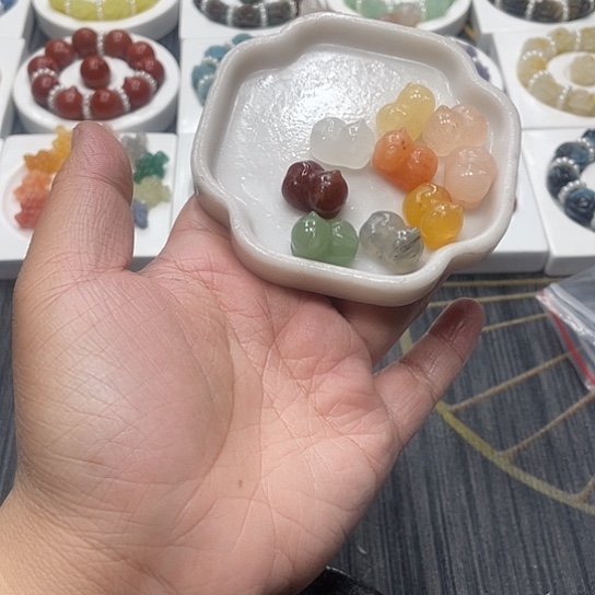 石英质玉（非洲翠）合金个性简约大方时尚