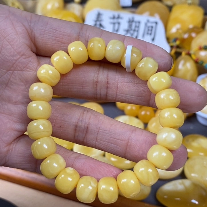 琥珀颈饰未镶嵌单圈