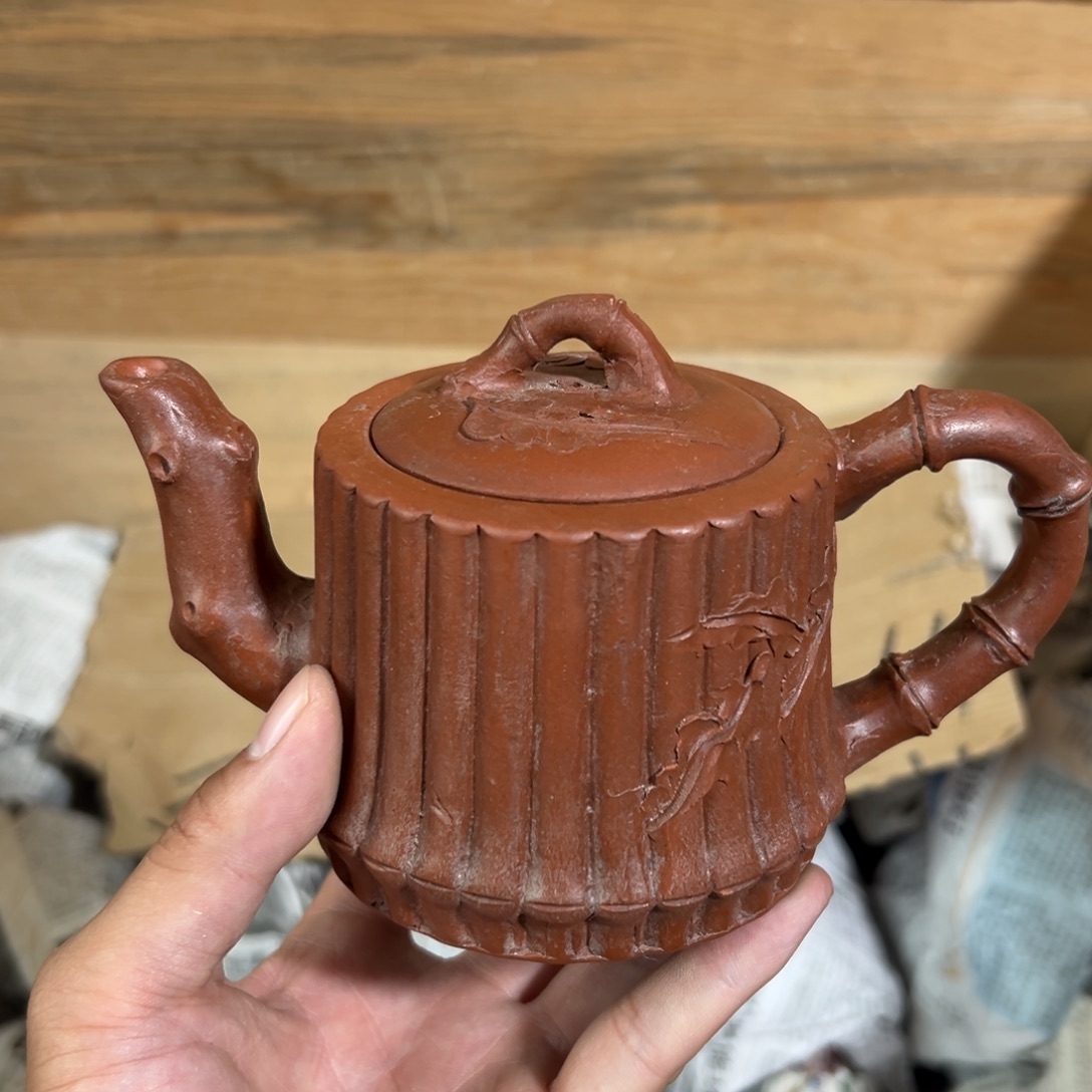 茶壶紫砂老厂紫砂壶一件！