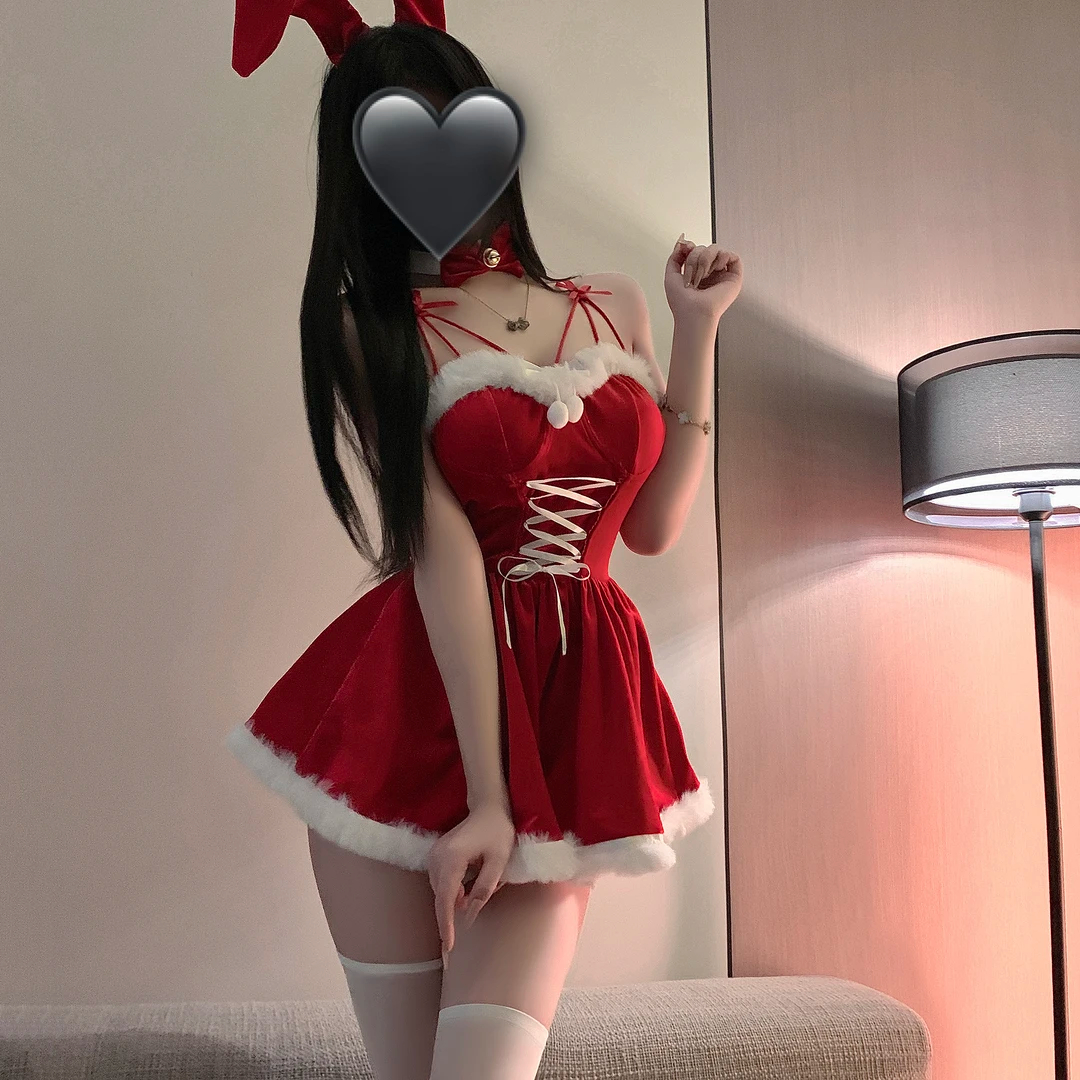 圣诞节兔女郎Cosplay女装角色扮演甜美连衣裙穿搭2025新款