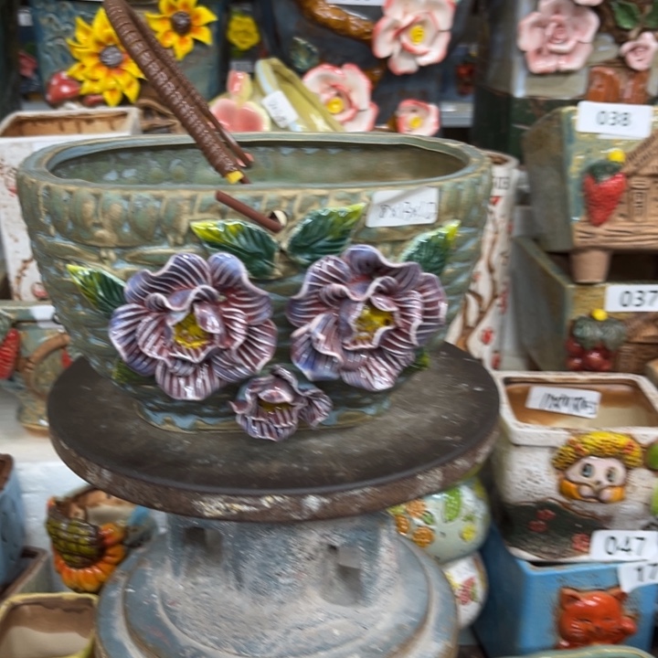 紫砂花盆粗陶材质多肉花盆