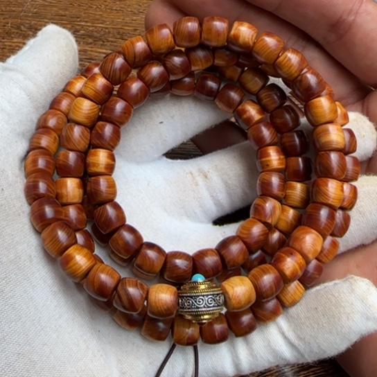 柏木（崖柏）全陈化老料把件串