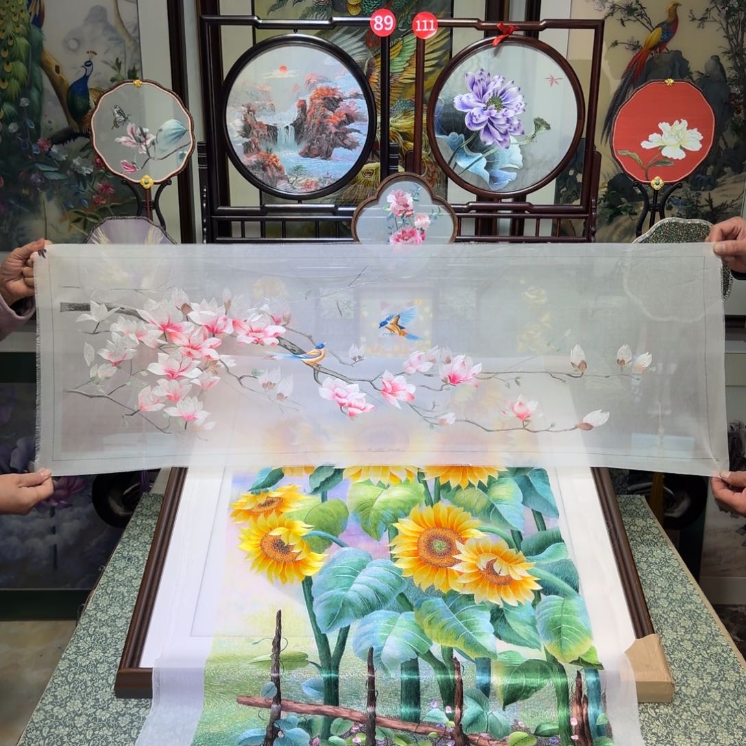 刺绣手工苏绣工艺制作技艺精湛