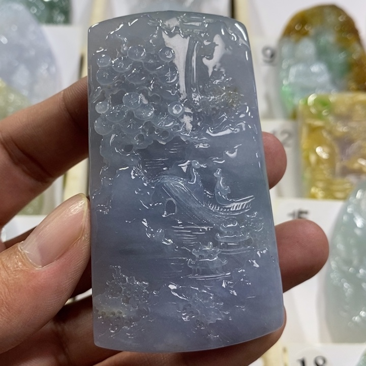 颈饰未镶嵌翡翠山水