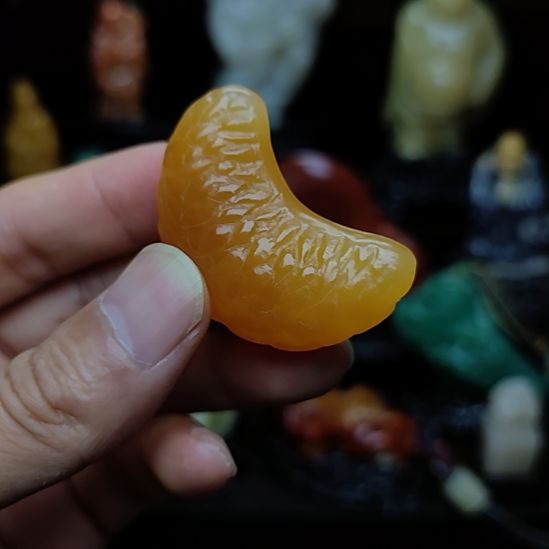 寿山石印尼金冻石