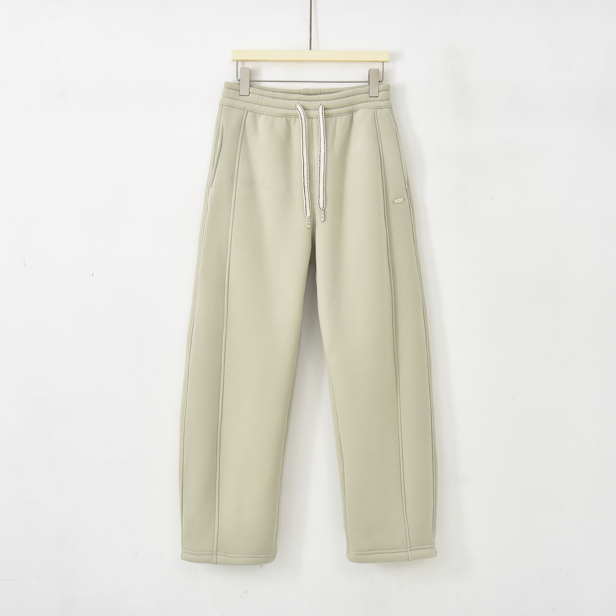 [保暖加厚]2025秋冬新款加绒拼接百搭直筒休闲裤K-MF6897