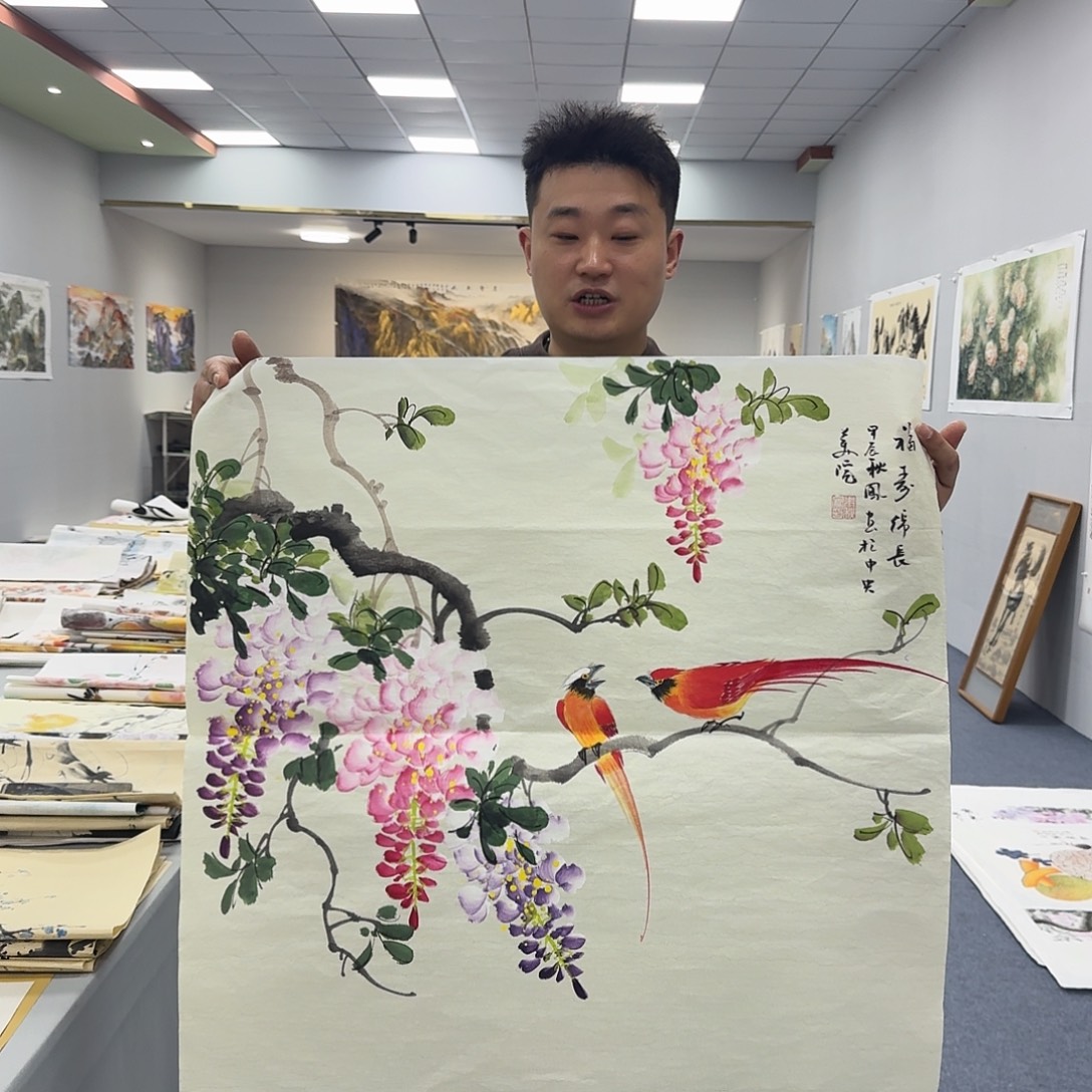 国画国画作品宣纸纯手绘