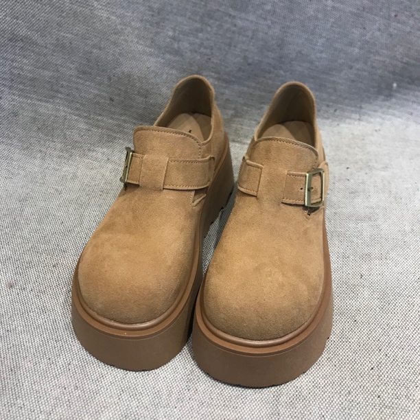 时尚休闲鞋增高勃肯鞋单鞋皮鞋休闲鞋时尚英伦圆头系带女士