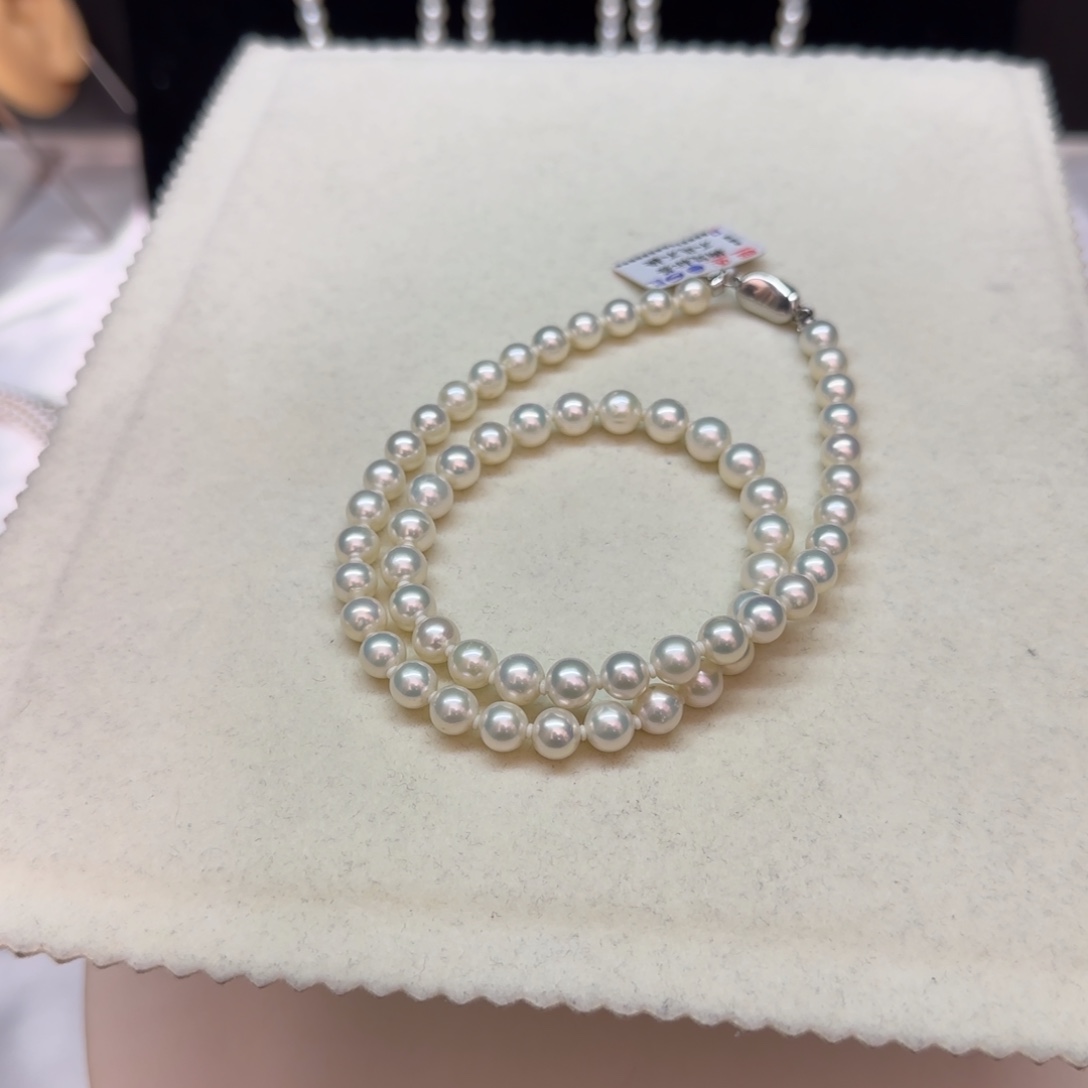 【闪购商品】淡水珍珠项链银S925镶嵌