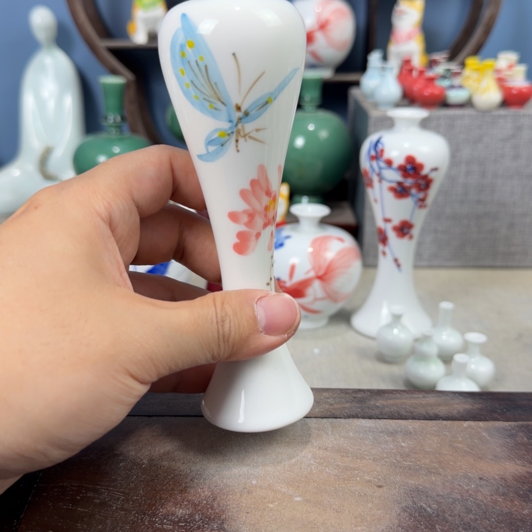 陶瓷手工小花器摆件