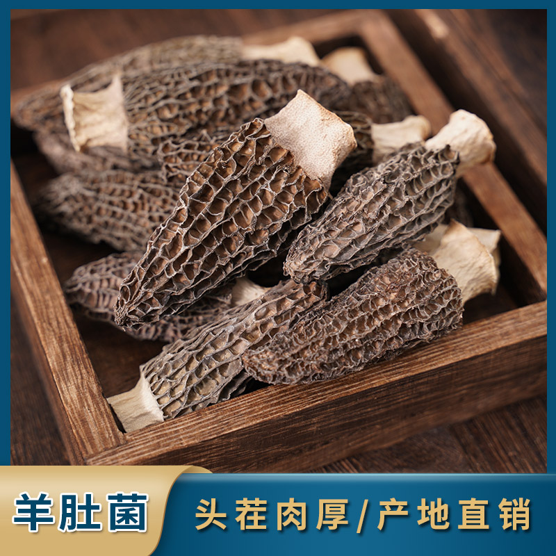 【头茬新货】深山羊肚菌干货5-8cm精选40克羊肚菌新货煲汤菌菇食材