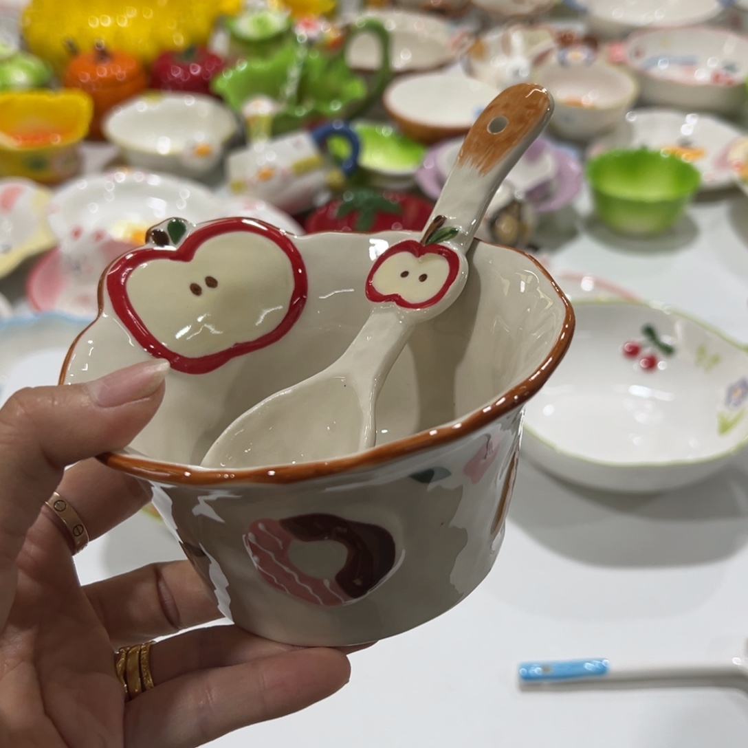 其他陶高温陶瓷釉下彩微瑕！