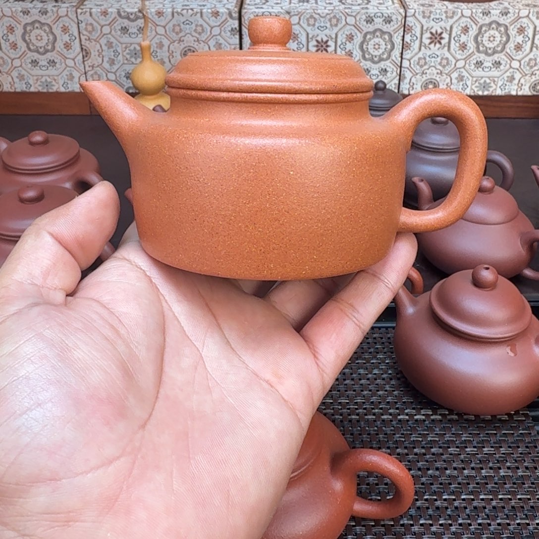 菲***王紫砂茶壶原矿黄降坡240cc德钟