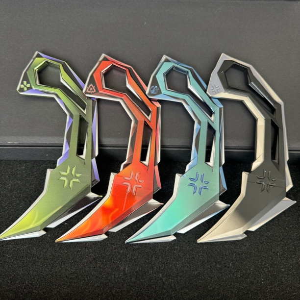 无畏契约周边VCT爪金属电镀模型玩具创意摆件模型