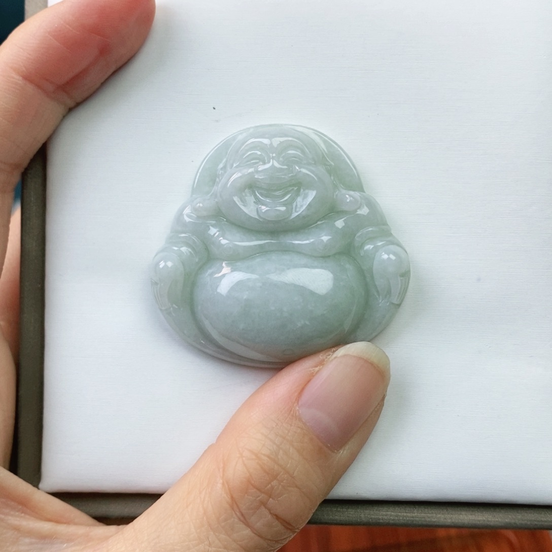 翡翠颈饰未镶嵌碧**天佛公