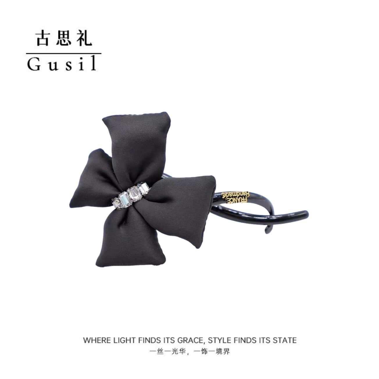 立体蝴蝶结通勤日常盘发扭扭夹GS8660