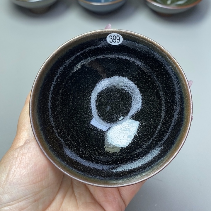 茶盏建窑建盏磨底柴烧主人杯微瑕