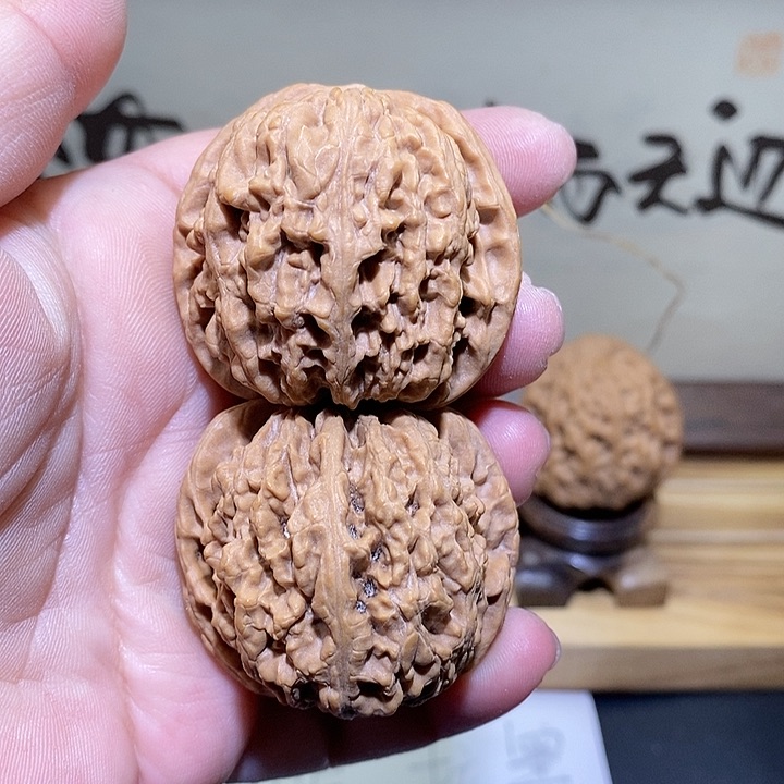 文玩核桃把件40蓟县麒麟枕
