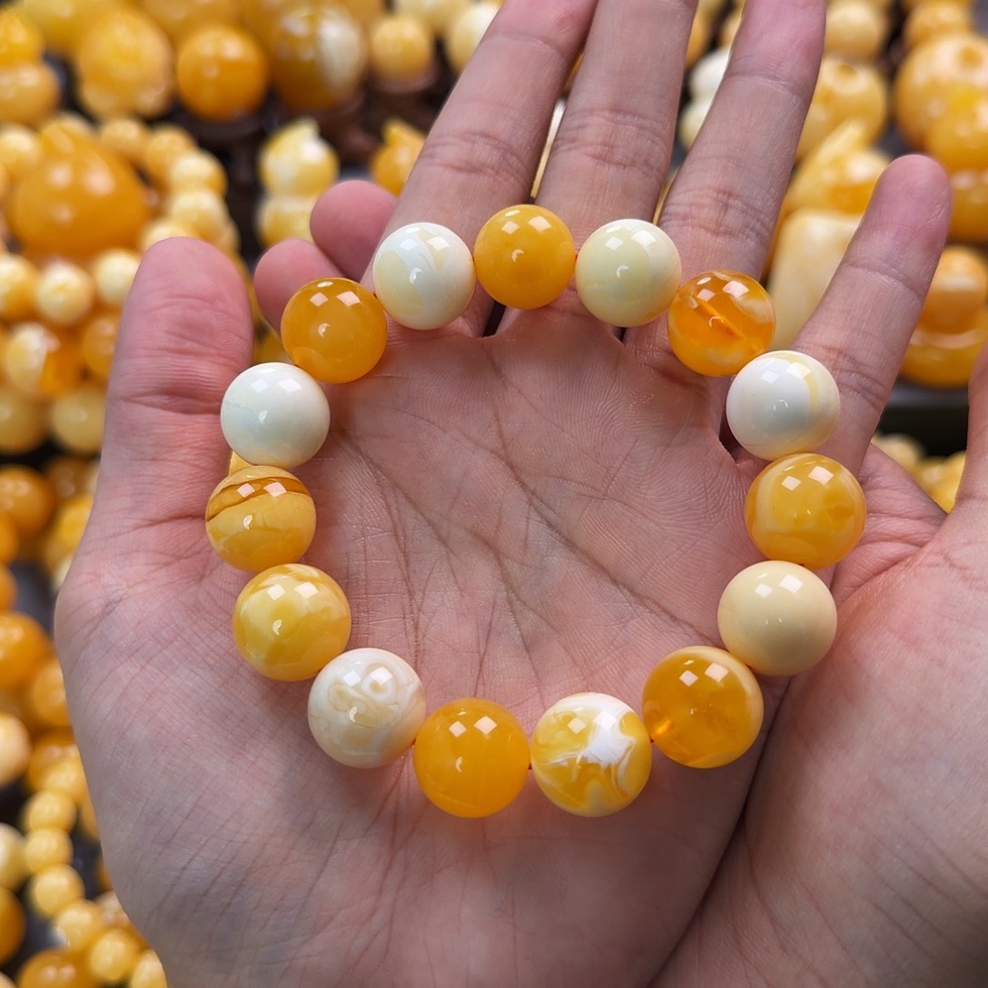 琥珀未镶嵌珠宝奇石15mm