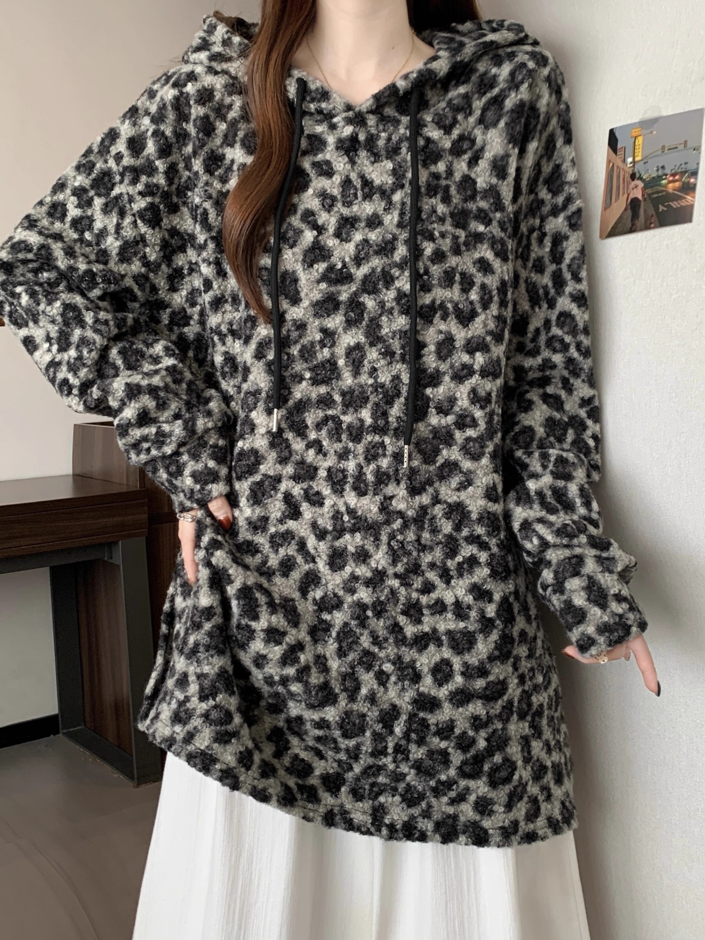 【001-099】【非图片款】大码女装秋冬款潮流打底衫慵懒风卫衣百搭t恤