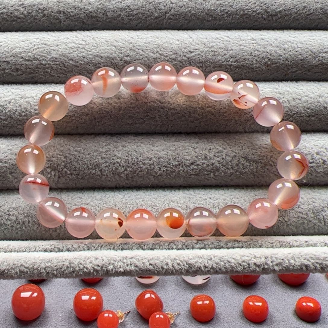 南红玛瑙未镶嵌圆珠8.5mm