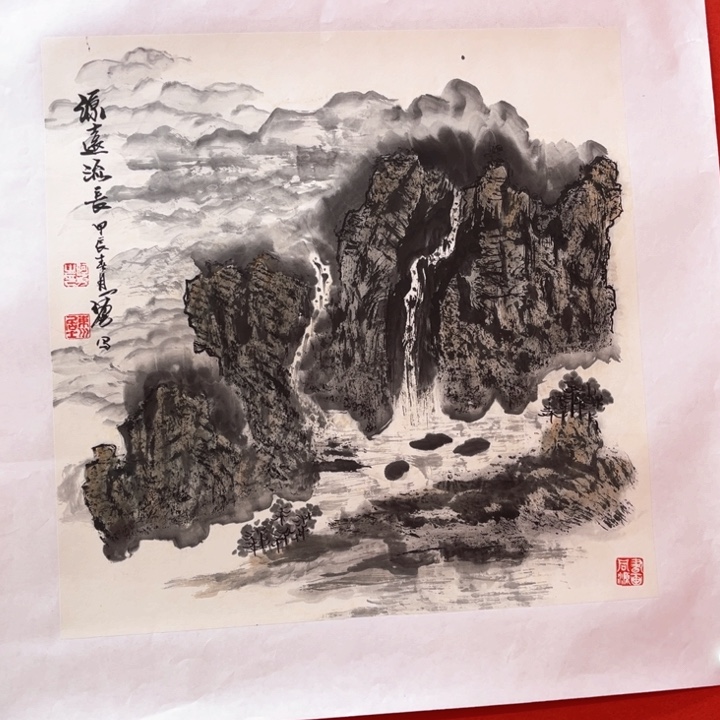 国画花鸟的翅膀和翅膀都是50.50