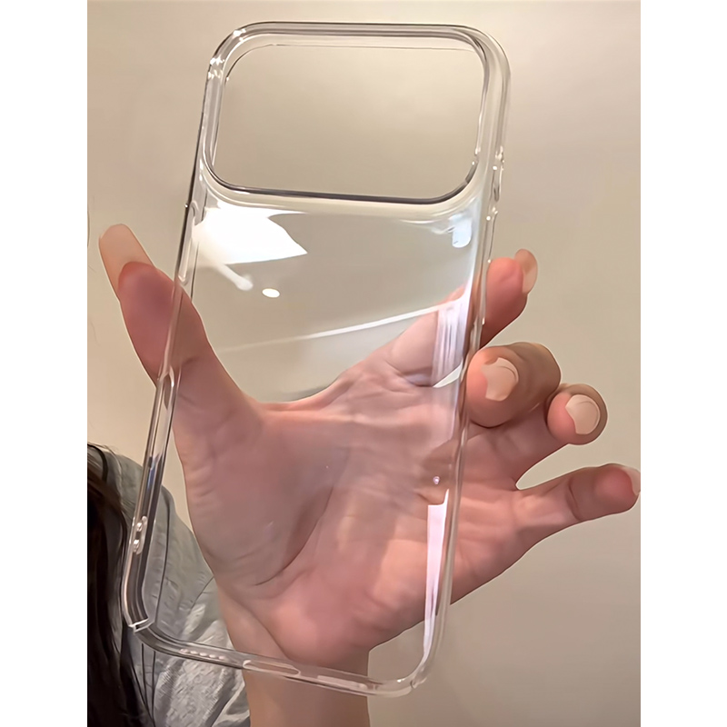 雅天立不发黄高透大孔适用苹果17promax手机壳iPhone16高级15简约