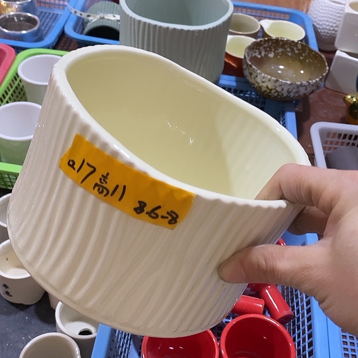 摆件陶陶盆有孔 瑕疵介意勿拍