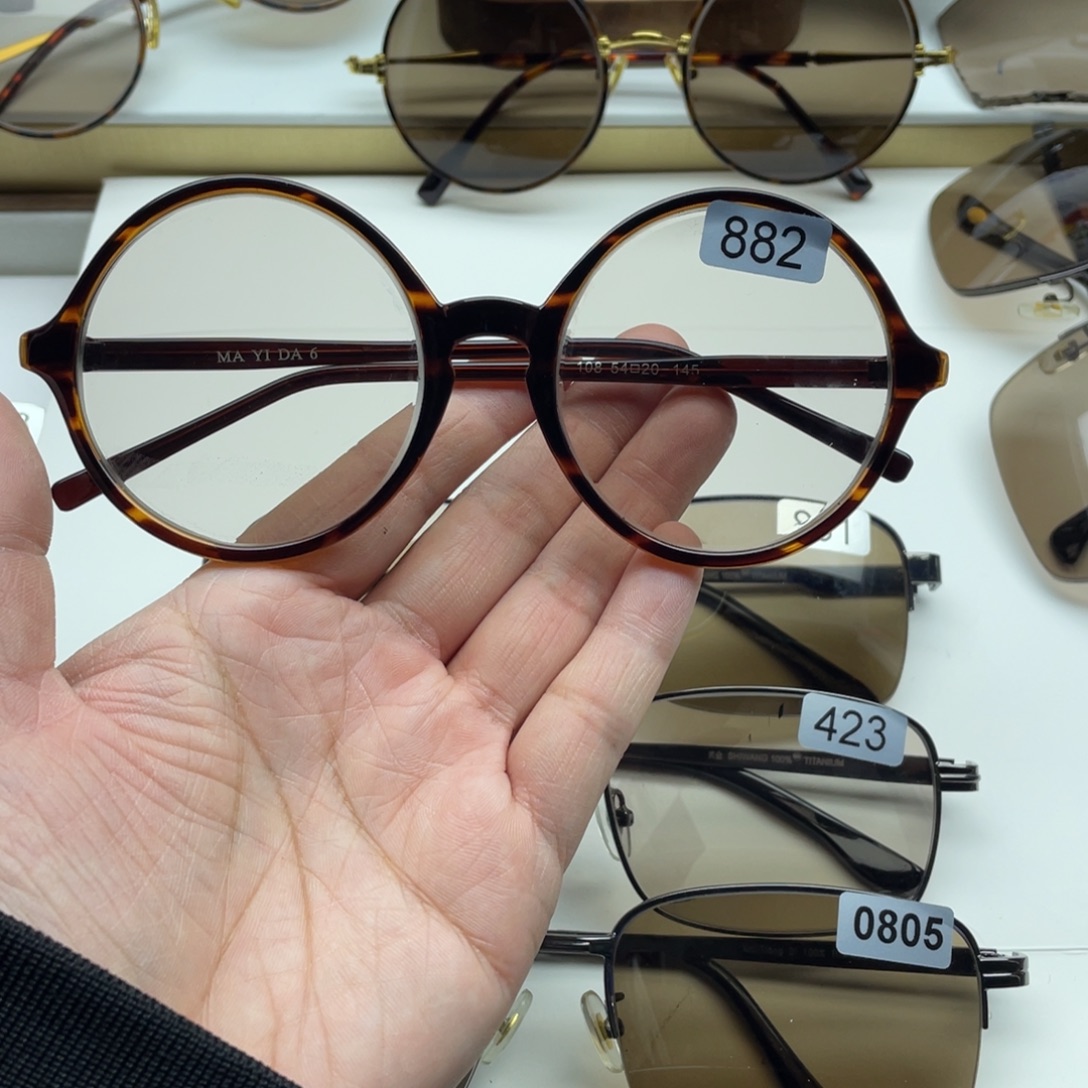 茶水晶复古圆 882