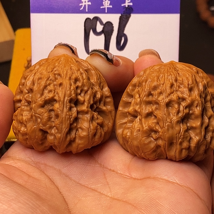 桃核吊坠凹底41有修s